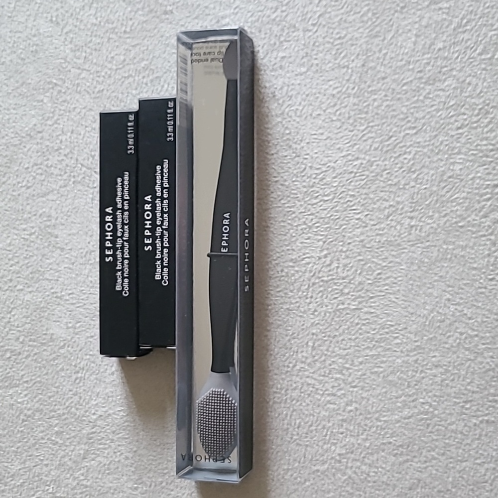 SEPHORA LIP CARE TOOL AND EYELASH ADHESIVE BUNDLE